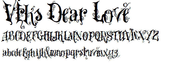 VTKS Dear Love font